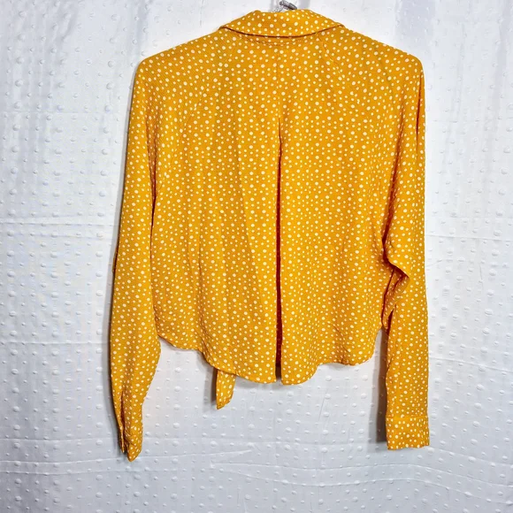 Forever 21 Contemporary Women's Polka Dot Tie Crop Top Size XS - Picture 2 of 7